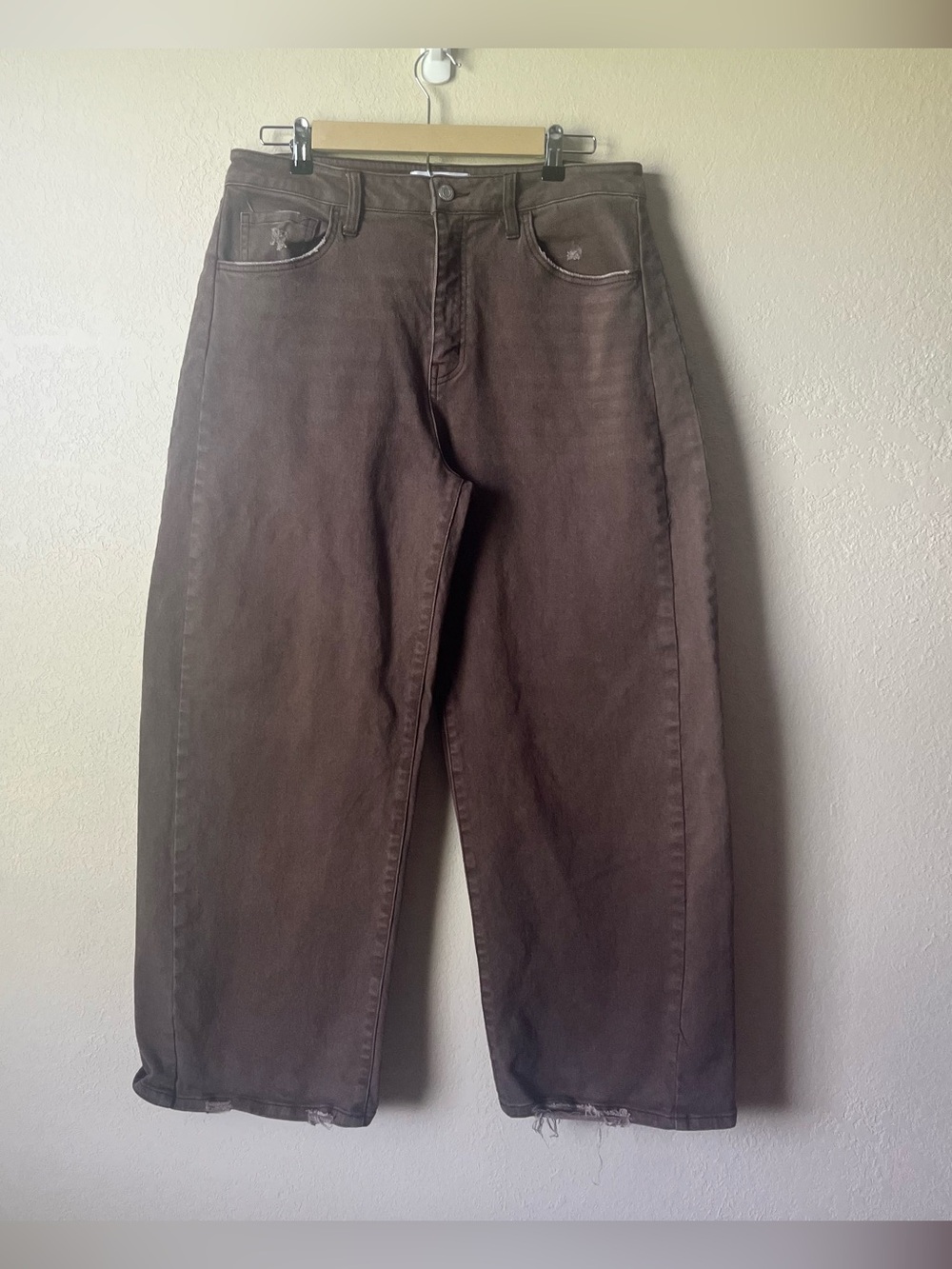 Vervet Brown Barrel Jeans